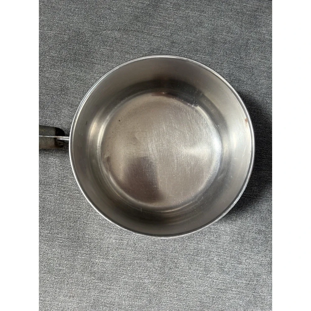 Revere‎ Ware 1 Quart 4 Cups 1801 Copper Bottom Stainless Sauce Pan Pot W/ Lid